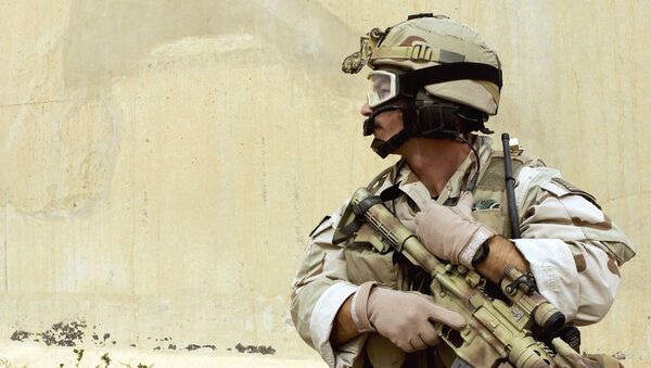 Un soldat américain à la base de Balad, en Irak - Sputnik Afrique