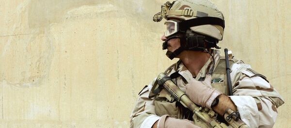 Un soldat américain à la base de Balad, en Irak - Sputnik Afrique