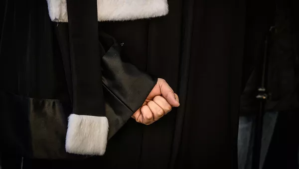 Un avocat manifeste contre la réforme des retraites à Lyon, le 6 janvier 2020 - Sputnik Afrique