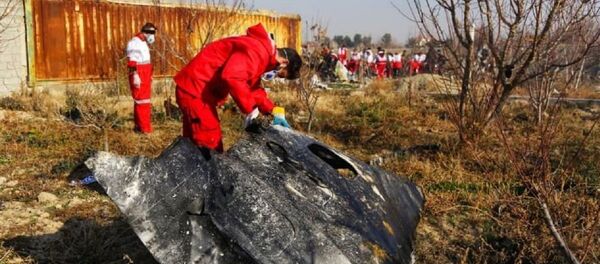 Un fragment du Boeing ukrainien abattu en Iran - Sputnik Afrique