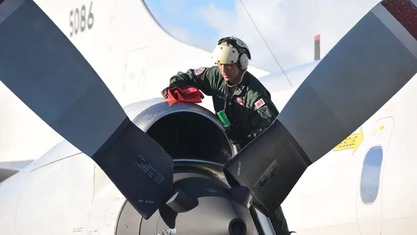Un P-3C Orion des Forces d'autodéfense japonaises - Sputnik Afrique