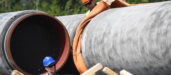 Les travaux de construction du gazoduc Nord Stream 2 - Sputnik Afrique