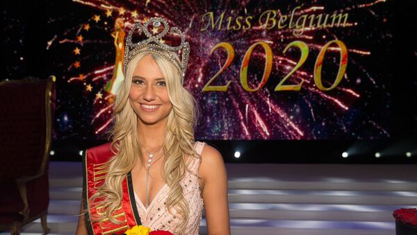 Miss Belgique Celine Van Ouytsel, le 11 janvier 2020 - Sputnik Afrique