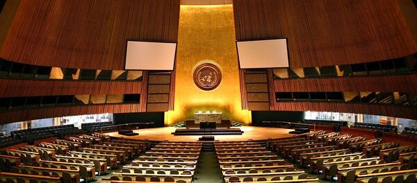 United Nations General Assembly hall in New York City - Sputnik Afrique