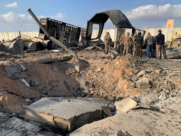 La base américaine Ain al-Asad en Irak après son pilonnage par des missiles iraniens
 - Sputnik Afrique