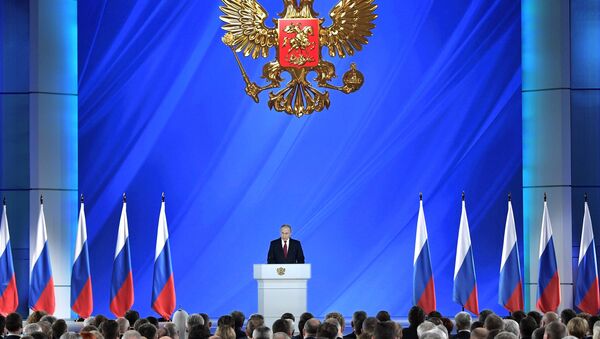 Vladimir Poutine adresse son discours annuel à l'Assemblée fédérale, le 15 janvier 2020 - Sputnik Afrique