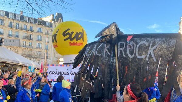 Réforme des retraites: la sixième journée de manifestations à Paris, le 16 janvier 2020 - Sputnik Afrique