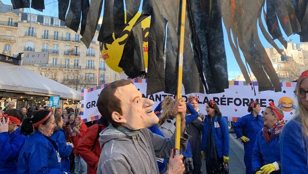 Réforme des retraites:  manifestations à Paris, le 16 janvier 2020 - Sputnik Afrique