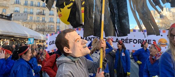 Réforme des retraites:  manifestations à Paris, le 16 janvier 2020 - Sputnik Afrique