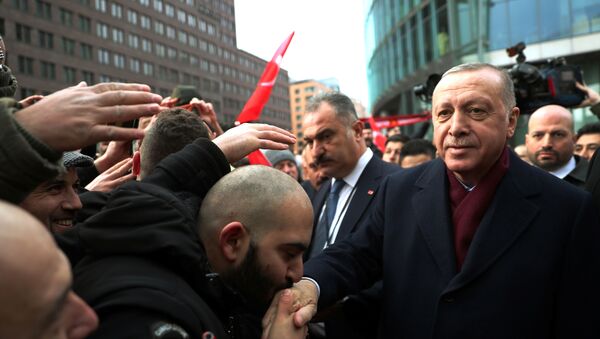 Recep Tayyip Erdogan à Berlin - Sputnik Afrique