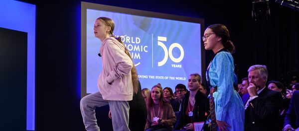 L'activiste Greta Thunberg au Centre des Congrès du Forum de Davos, le 21 janvier 2020. - Sputnik Afrique