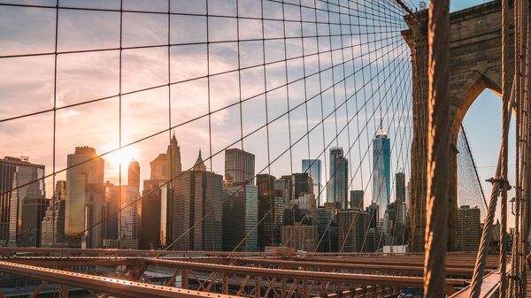 A view from the Brooklyn Bridge on New York - Sputnik Afrique