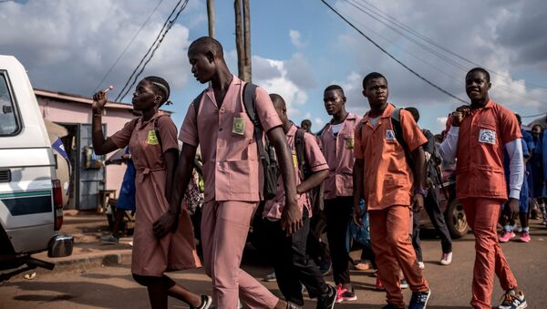 Des lycéens à Yaoundé, Cameroun. - Sputnik Afrique
