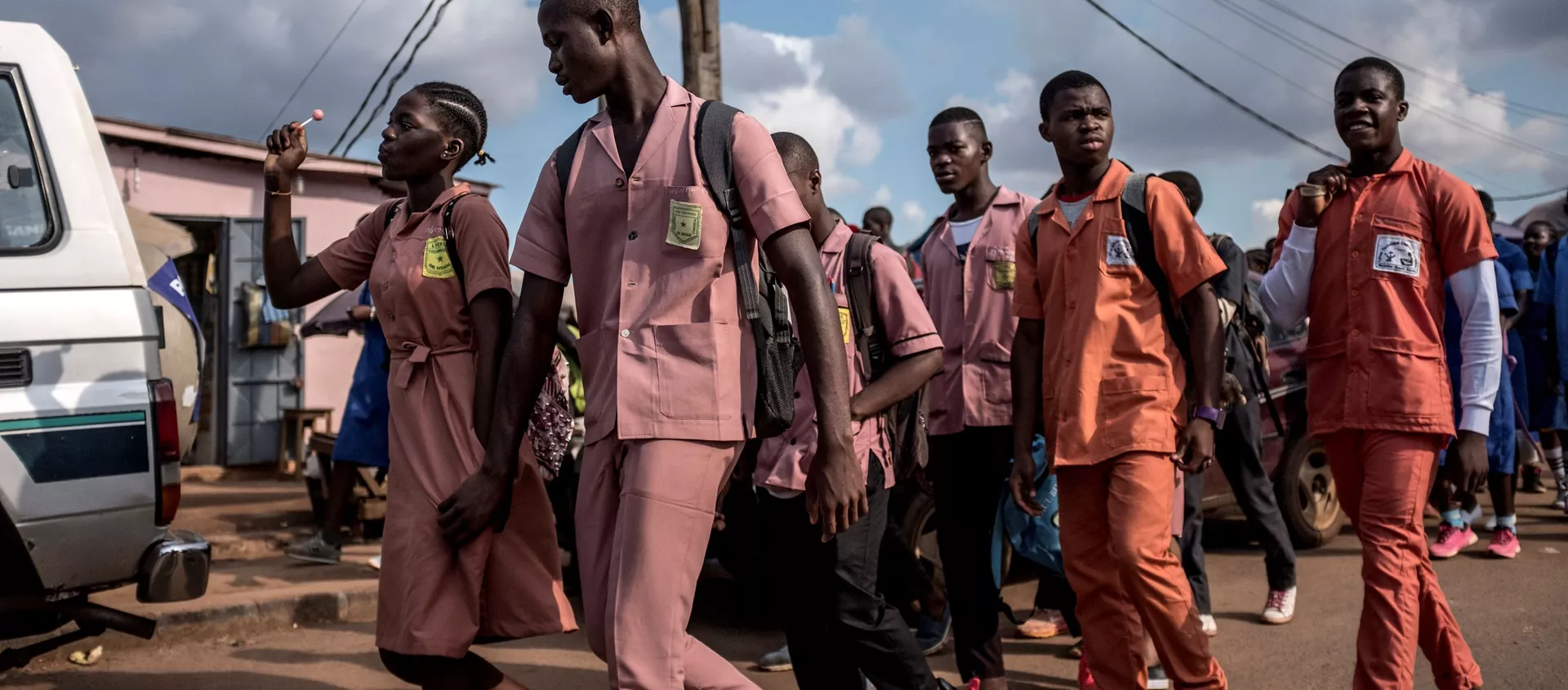 Des lycéens à Yaoundé, Cameroun. - Sputnik Afrique, 1920, 06.02.2020