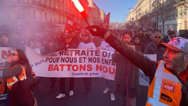 Grève contre la réforme des retraites, 6 février 2020, Paris - Sputnik Afrique