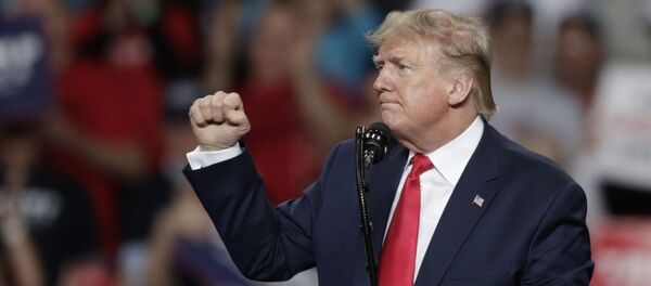 US-Präsident Donald Trump bei einer Wahlveranstaltung in Toledo, US-Bundesstaat Ohio - Sputnik Afrique
