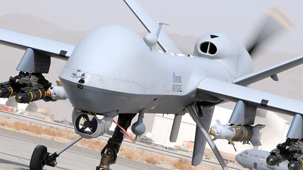 UK Reaper Drone MQ9. Image d'illustration - Sputnik Afrique
