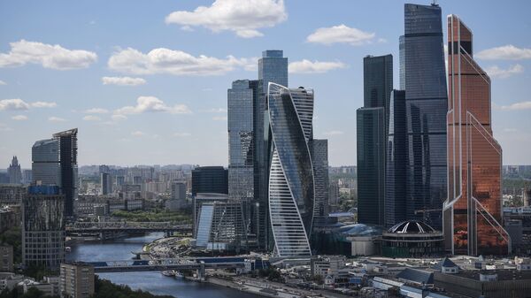 La vue du quartier d'affaires Moskva-City, le Centre de commerce international de Moscou   - Sputnik Afrique