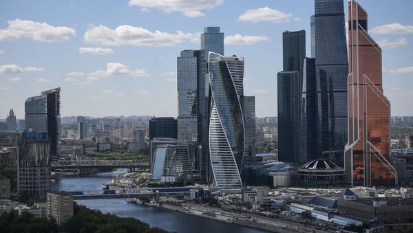 La vue du quartier d'affaires Moskva-City, le Centre de commerce international de Moscou   - Sputnik Afrique