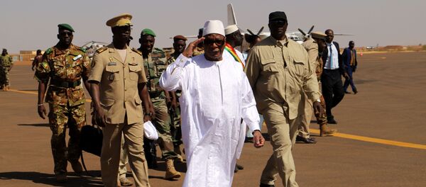 Le Président du Mali Ibrahim Boubacar Keita à l’aéroport de Gao, le 7 novembre 2019. Le Président du Mali Ibrahim Boubacar Keita à l’aéroport de Gao, le 7 novembre 2019. - Sputnik Afrique