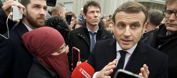 Emmanuel Macron à Mulhouse - Sputnik Afrique