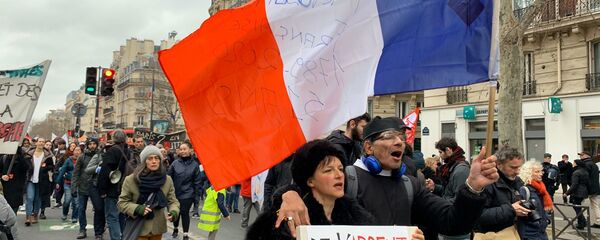 Manifestation contre la réforme des retraites à Paris, le 20 février 2020 - Sputnik Afrique
