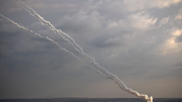 Tir de roquettes depuis la bande de Gaza, archives - Sputnik Afrique