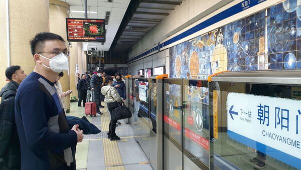 Une station de métro à Pékin après l'annonce de l'épidémie du coronavirus 2019-nCoV (archive photo) - Sputnik Afrique