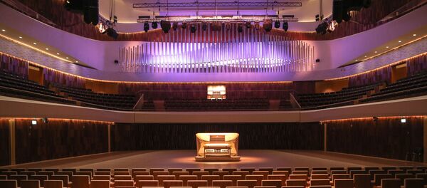 L'instrument d’une manufacture d’orgues Muhleisen , dans la salle Zariadié, face au Kremlin. - Sputnik Afrique