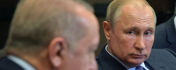 Vladimir Poutine et Recep Tayyip Erdogan  - Sputnik Afrique