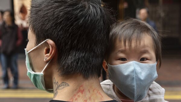 Une rue de Hongkong lors de l'épidémie du coronavirus Covid-19 - Sputnik Afrique