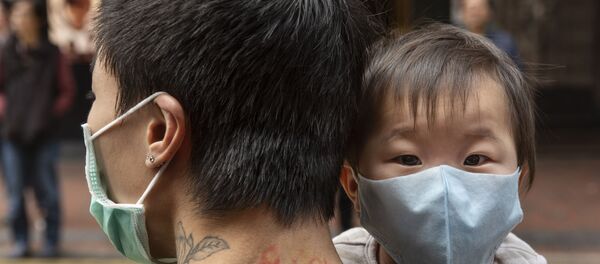 Une rue de Hongkong lors de l'épidémie du coronavirus Covid-19 - Sputnik Afrique