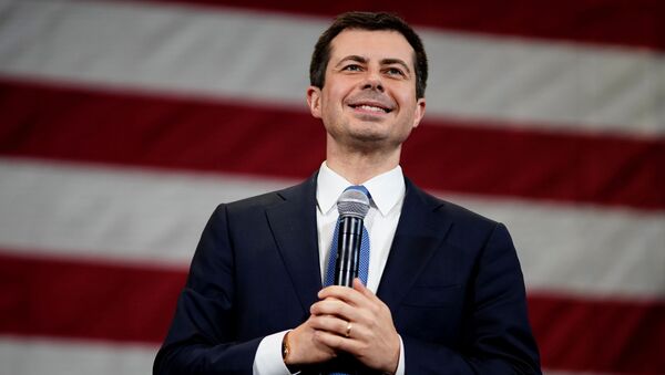 Democratic 2020 U.S. presidential candidate former South Bend, Indiana Mayor Pete Buttigieg attends a campaign event in Columbia, South Carolina, U.S., February 28, 2020. REUTERS/Eric Thayer - Sputnik Afrique