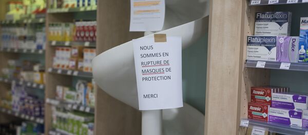 Une pharmacie à Marseille pendant l’épidémie de coronavirus - Sputnik Afrique