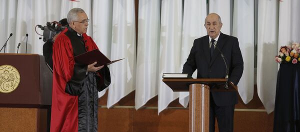Le Président Abdelmadjid Tebboune prêtant serment  - Sputnik Afrique