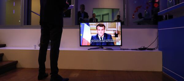 Emmanuel Macron fait une déclaration sur le coronavirus - Sputnik Afrique