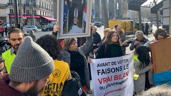 Action de ANV COP 21 à Paris pour dénoncer l’inaction climatique du gouvernement, 13 mars 2020 - Sputnik Afrique