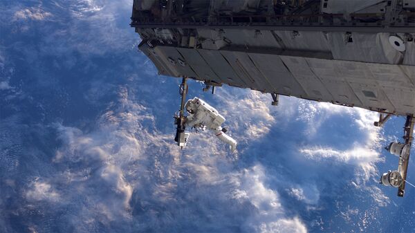 L'astronaute de la NASA Robert Curbeam au cours d'une sortie dans l'espace - Sputnik Afrique
