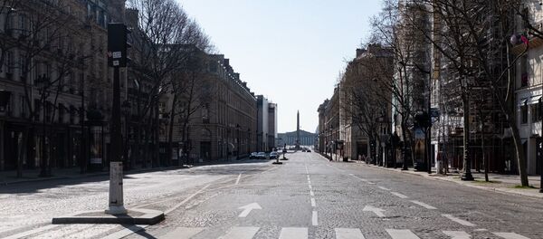 La ville de Paris lors du confinement lié à Covid-19 - Sputnik Afrique