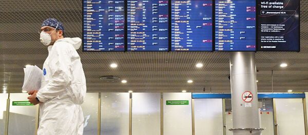 L’aéroport Cheremetievo de Moscou pendant la pandémie de coronavirus (archive photo) - Sputnik Afrique