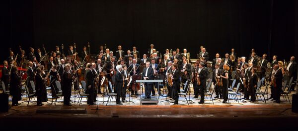 L'Orchestre symphonique Tchaïkovski de la Radio de Moscou, dirigé par Vladimir Fedosseïev - Sputnik Afrique