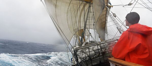 Les cadets à bord du frégate Pallada - Sputnik Afrique