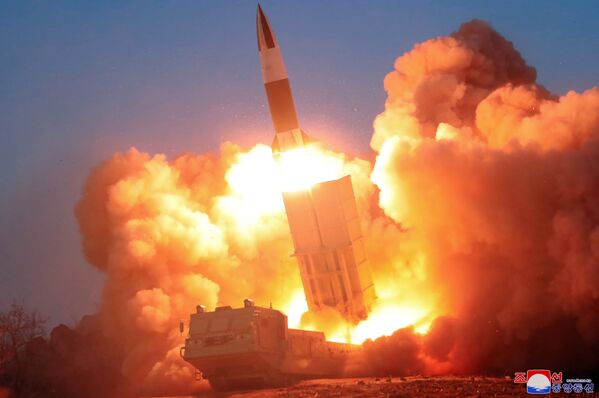 Lancement d’un missile en Corée du Nord, 22 mars 2020 - Sputnik Afrique