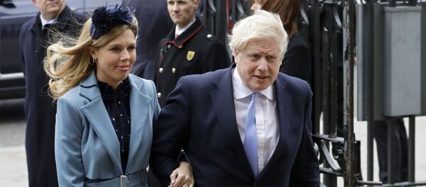 Boris Johnson et Carrie Symonds - Sputnik Afrique