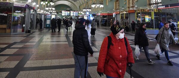 Gare de Kazan à Moscou, 5 avril 2020 - Sputnik Afrique