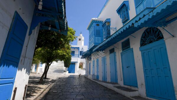 Les ruelles du village de Sidi Bou Said (Tunisie) pendant le confinement. - Sputnik Afrique