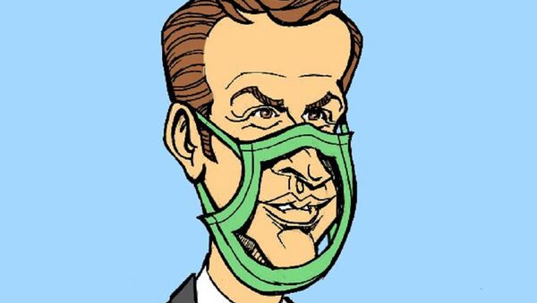 Macron fait son mea-culpa sur les pénuries de masques et de gel hydroalcoolique - Sputnik Afrique
