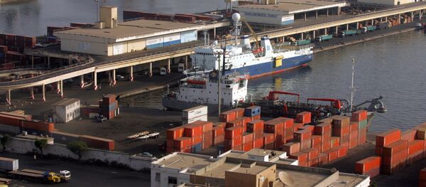 Une vue générale du port de Dakar détenu par Bolloré. - Sputnik Afrique