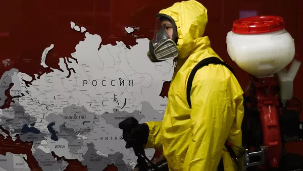 Désinfection des gares à Moscou - Sputnik Afrique