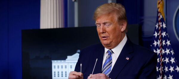 Le président Donald Trump, le 19 avril 2020. - Sputnik Afrique